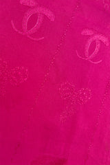 Vintage Cartier Logo & Bow Jacquard Scarf III detail @recess la