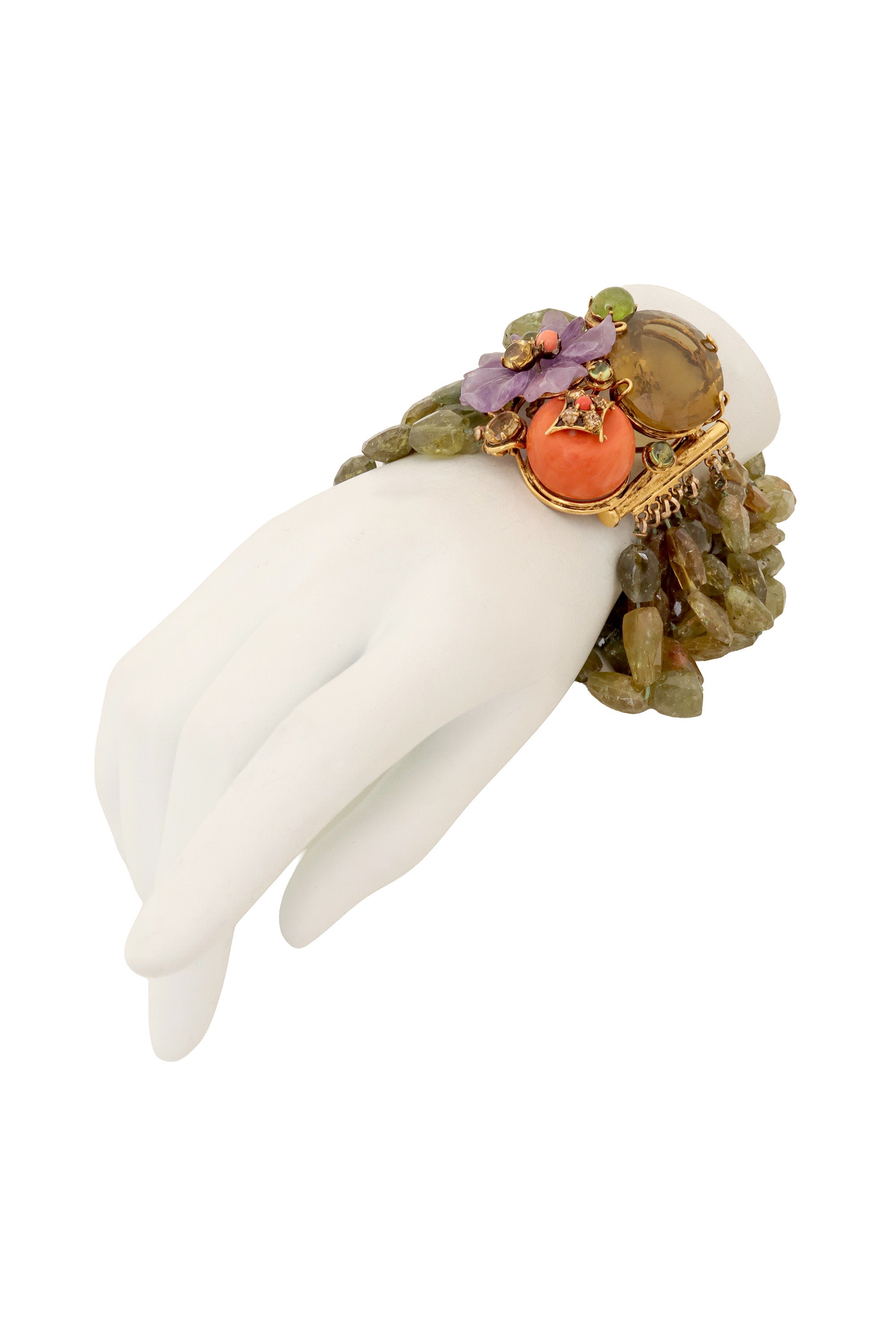 Greens Semi-Precious Stone Bead Bracelet by Iradj Moini on mannequin @ Recess LA