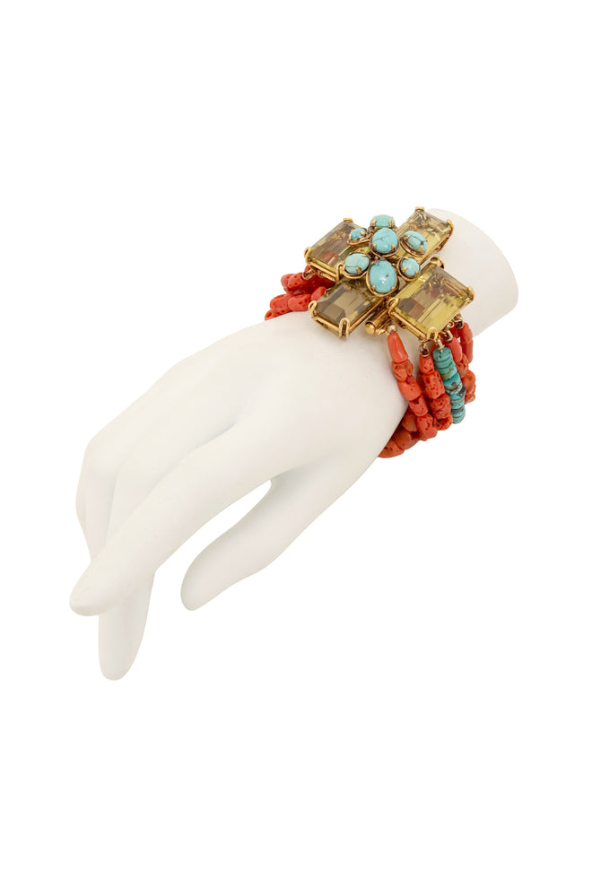 Corals Semi-Precious Stone Bracelet by Iradj Moini on mannequin @ Recess LA