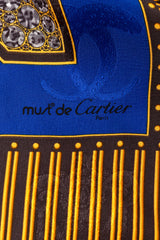 clock silk scarf by Cartier signature @ Recess LA