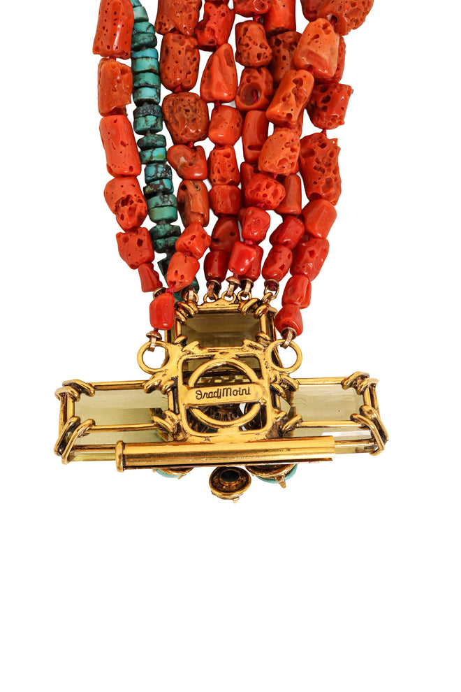 Corals Semi-Precious Stone Bracelet by Iradj Moini signature @ Recess LA