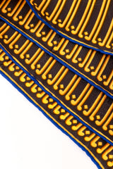 clock silk scarf by Cartier hems @ Recess LA