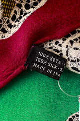 silk scarf by Gianni Versace tag @ Recess LA