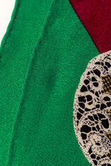 silk scarf by Gianni Versace hem @ Recess LA