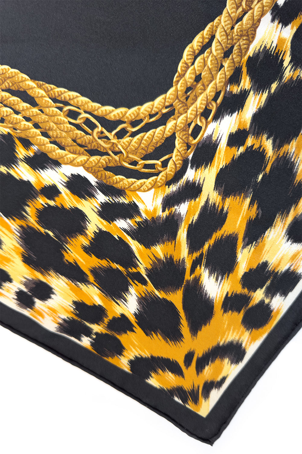 Vintage Christian Dior Leopard Border Logo Scarf – Recess