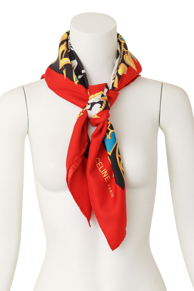 silk scarf by Celine on mannequin @ Recess LA