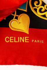 silk scarf by Celine logo @ Recess LA