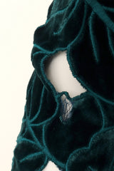Vintage Oscar De La Renta Floral Cutout Velvet Duster own tear @ Recess LA