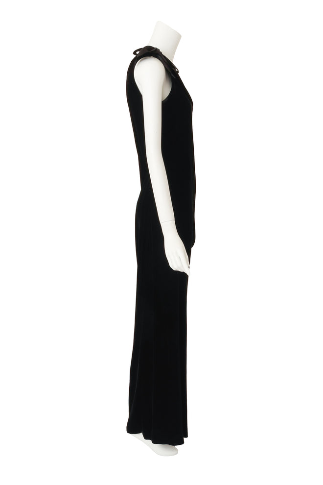 Velvet Bow Dress by Adolfo side  @ Recess LA