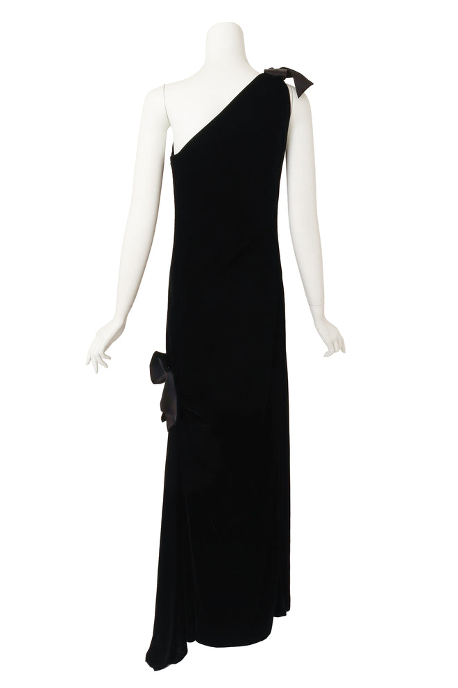 Velvet Bow Dress by Adolfo back @ Recess LA
