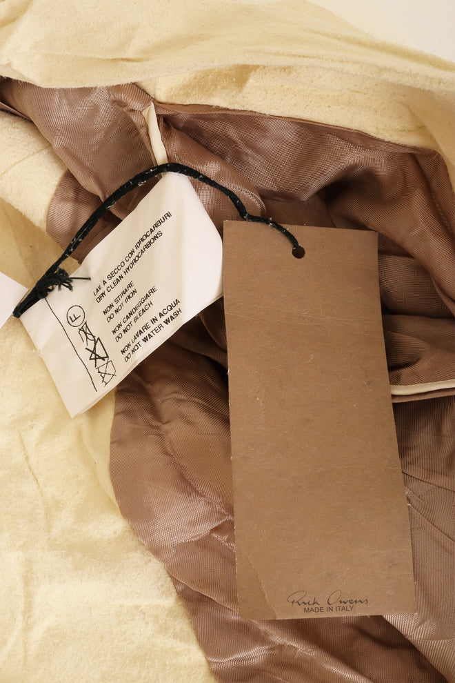 Rick Owens Raw Edge Leather Blazer  original tags @ Recess LA