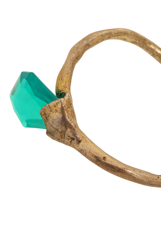  Branch Leaf Crystal Bracelet by Oczaio Paris close @ Recess LA