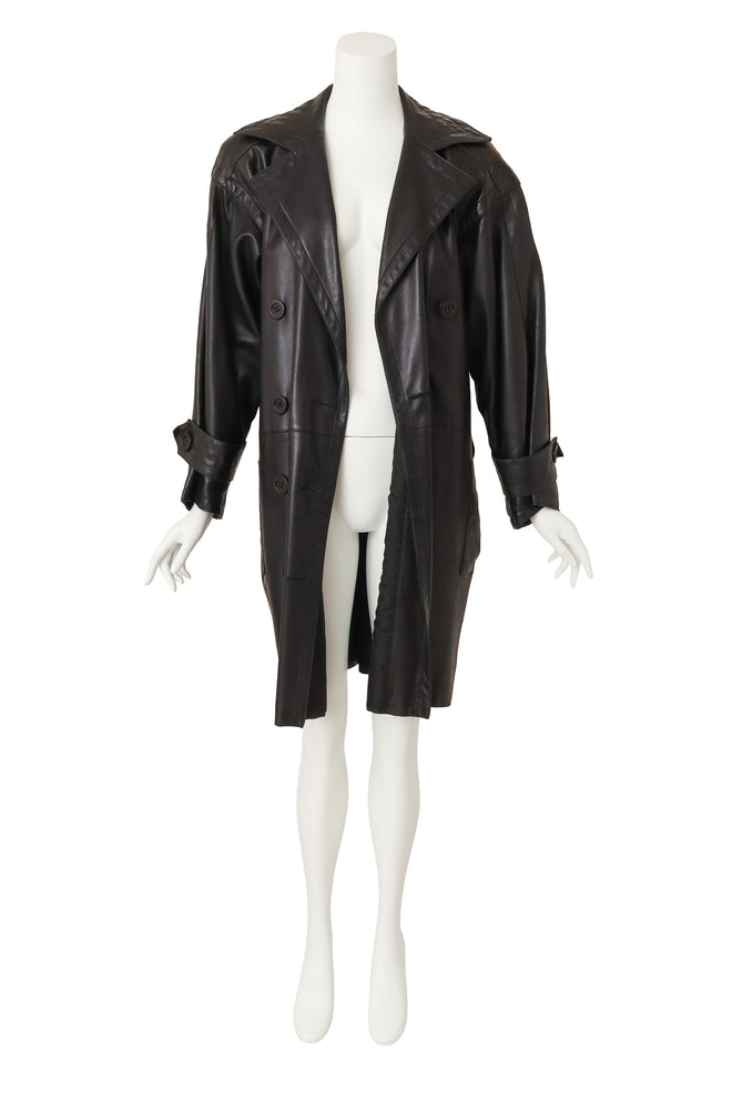 trench coat by Saint Laurent on mannequin open @ Recess LA