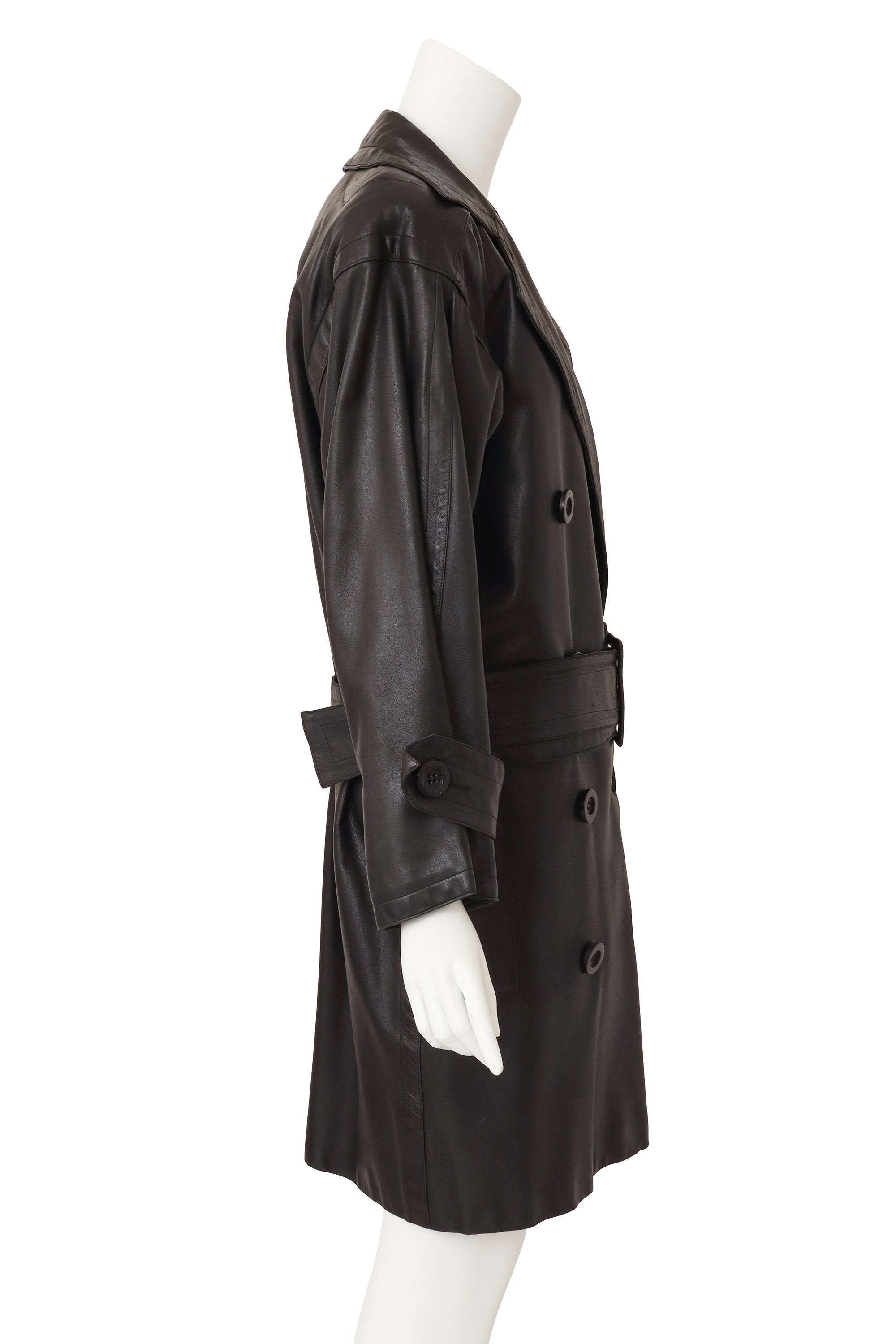 trench coat by Saint Laurent on mannequin side @ Recess LA