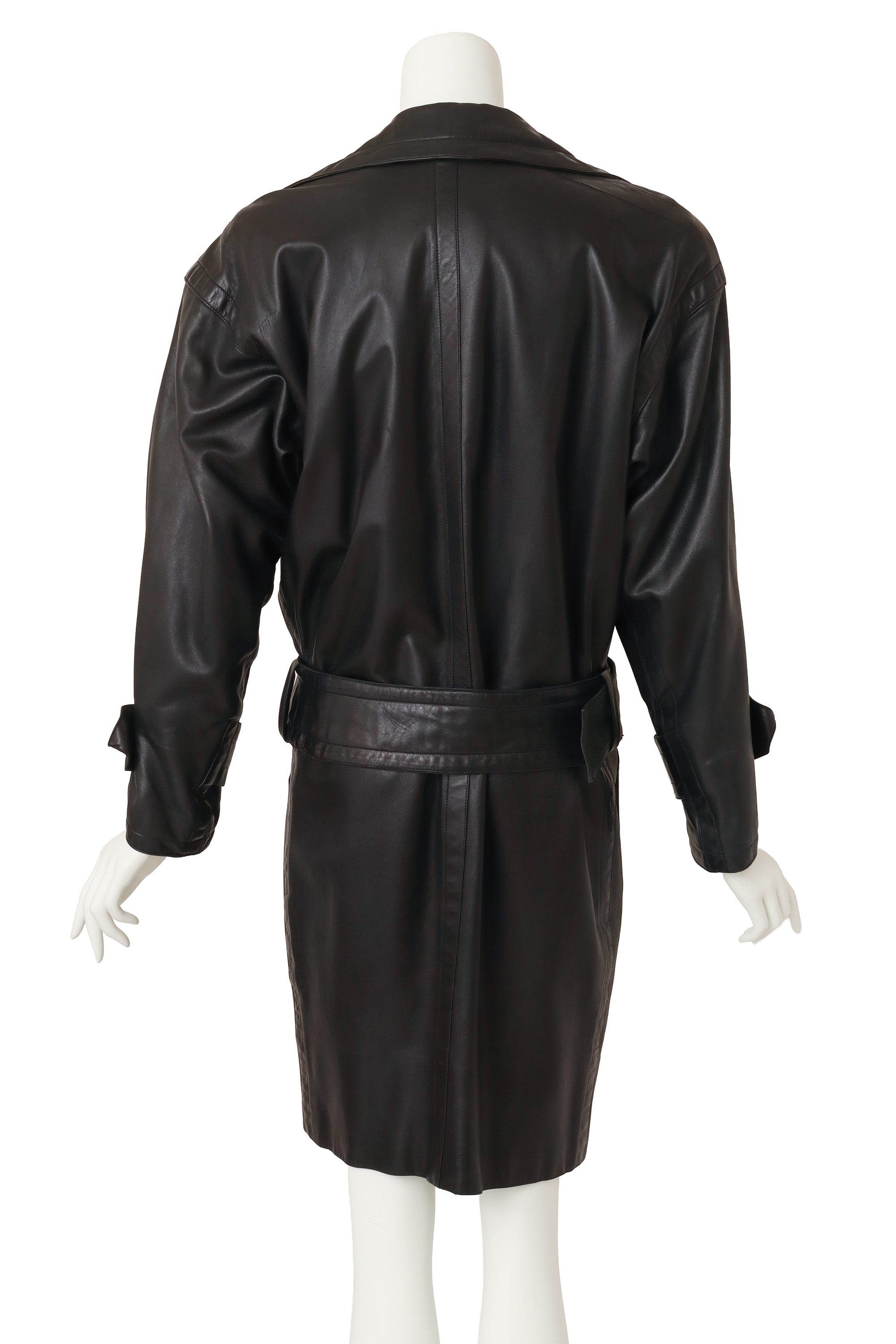 trench coat by Saint Laurent on mannequin back @ Recess LA