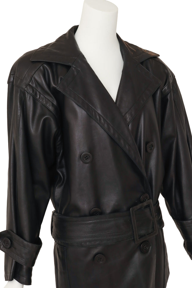 trench coat by Saint Laurent on mannequin close @ Recess LA