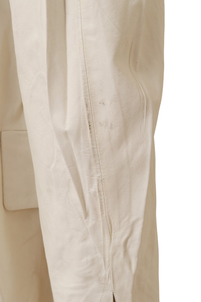 Rick Owens Raw Edge Leather Blazer staining to sleeve @ Recess LA