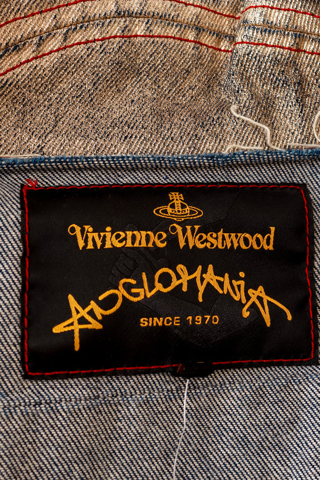 Metallic Denim Jacket by Vivienne Westwood label @ Recess LA