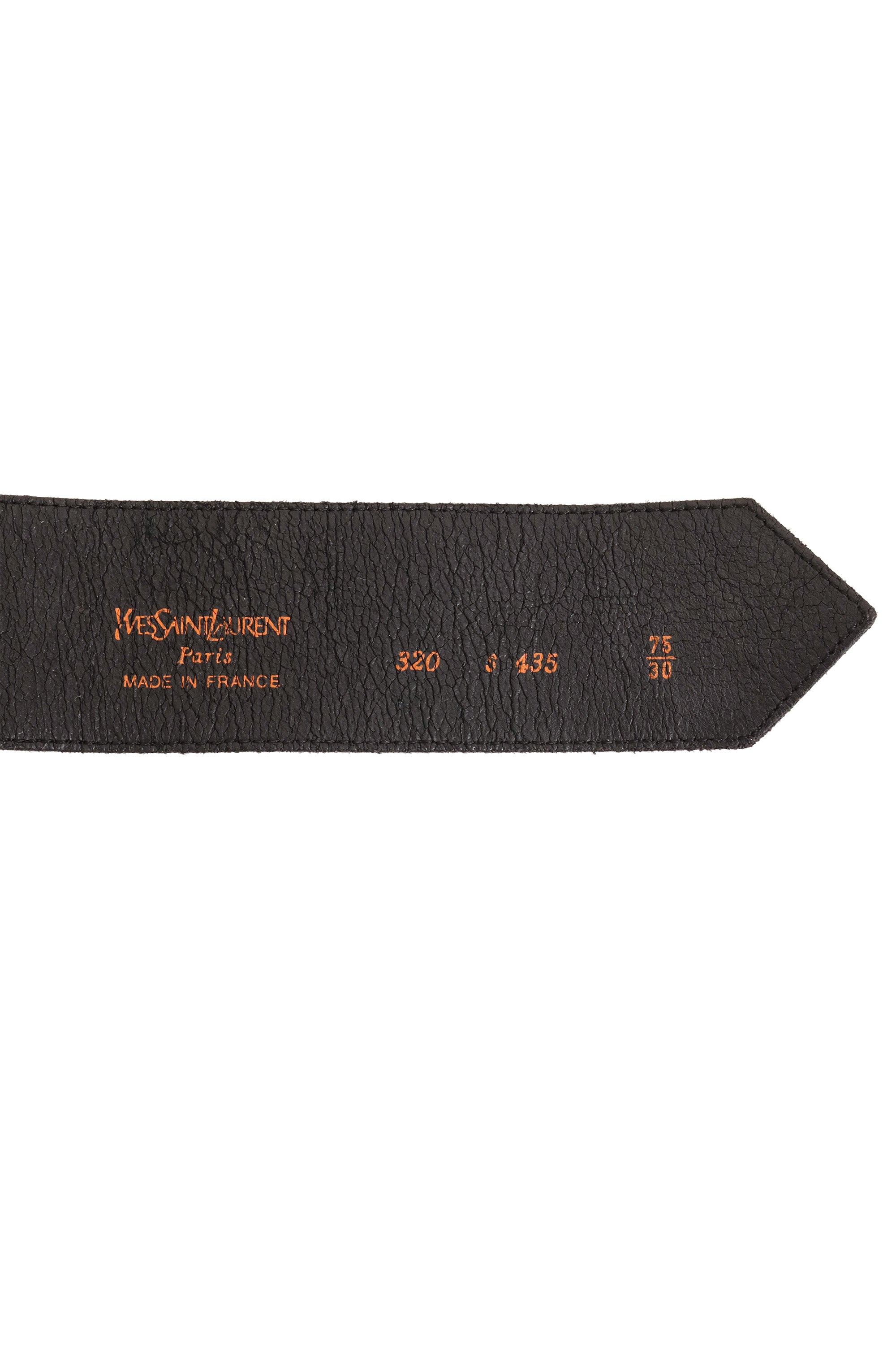 Geo Jewel Stud Leather Belt by YSL stamp @ Recess LA
