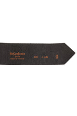 Geo Jewel Stud Leather Belt by YSL stamp @ Recess LA