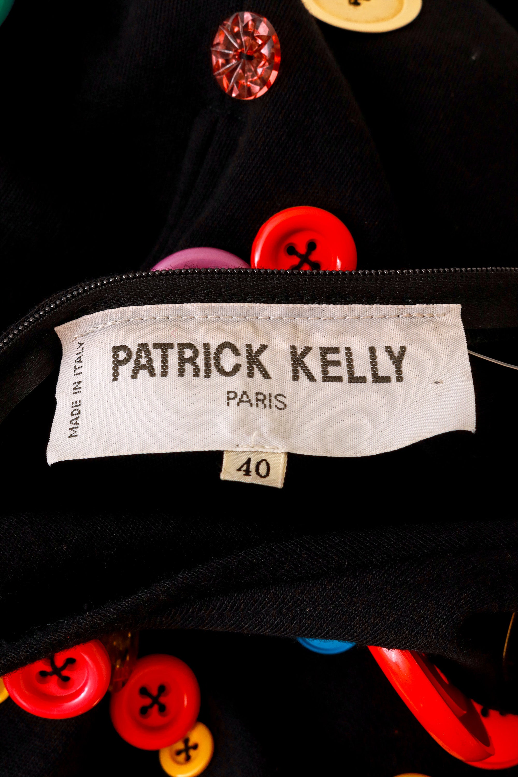 button dress by Patrick Kelly label @ Recess LA