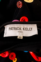 button dress by Patrick Kelly label @ Recess LA