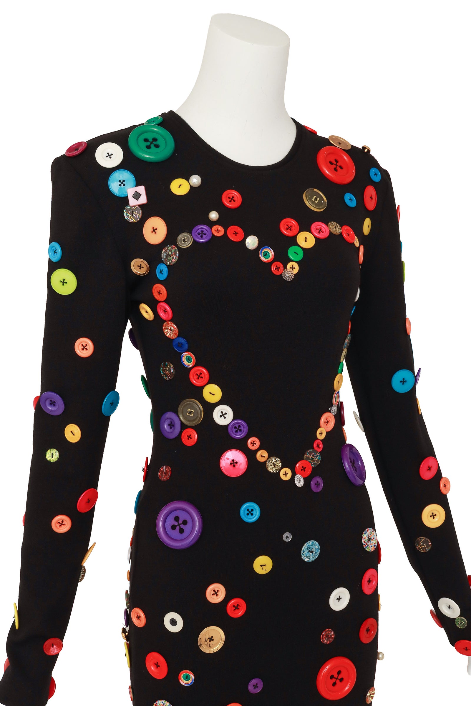Vintage Patrick Kelly 1987 F/W Button Heart Dress Vintage Patrick Kelly 1987 F/W Button Heart Dress
