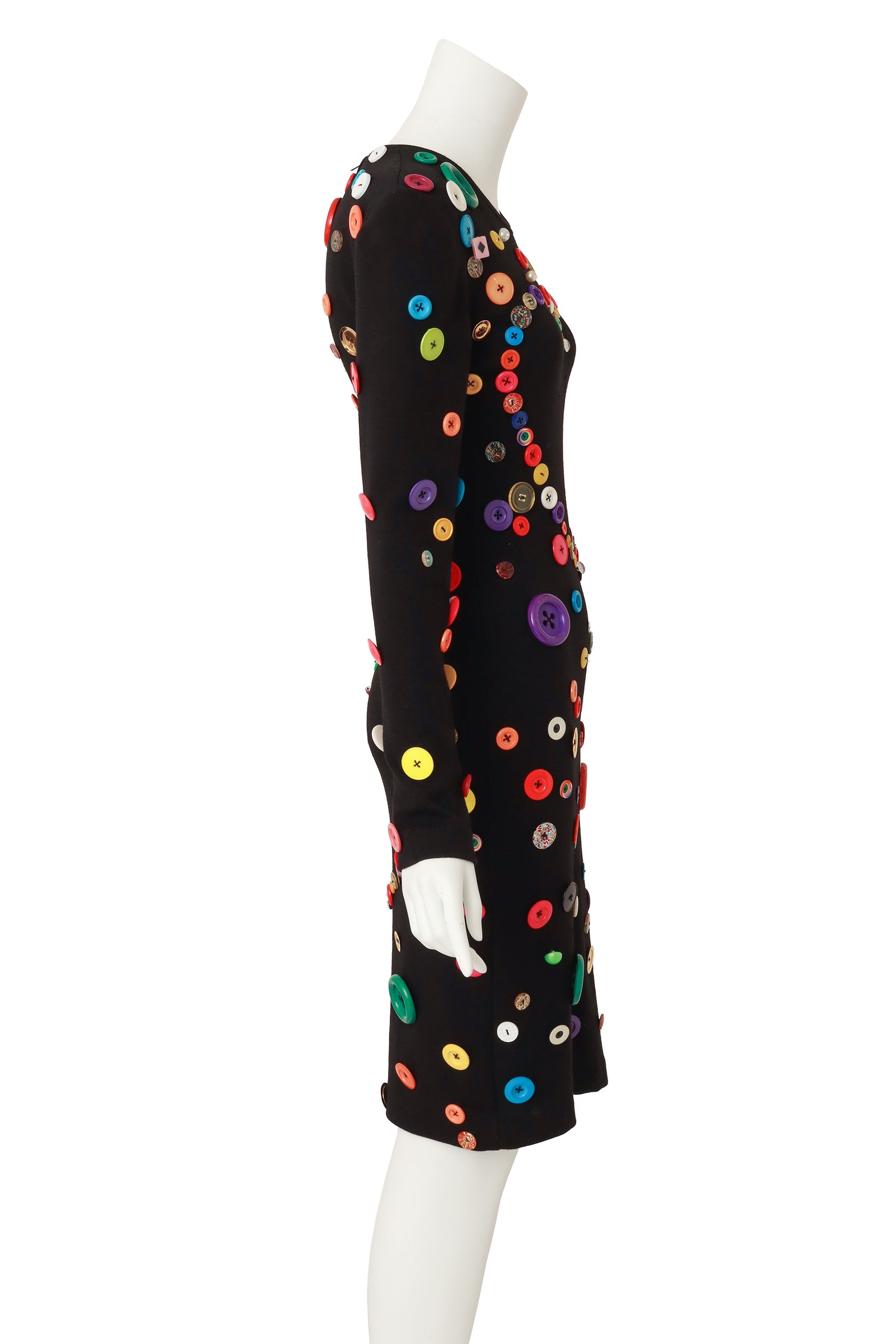 Vintage Patrick Kelly 1987 F/W Button Heart Dress