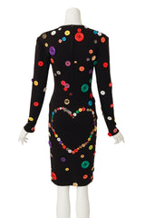 button dress by Patrick Kelly on mannequin back @ Recess LA