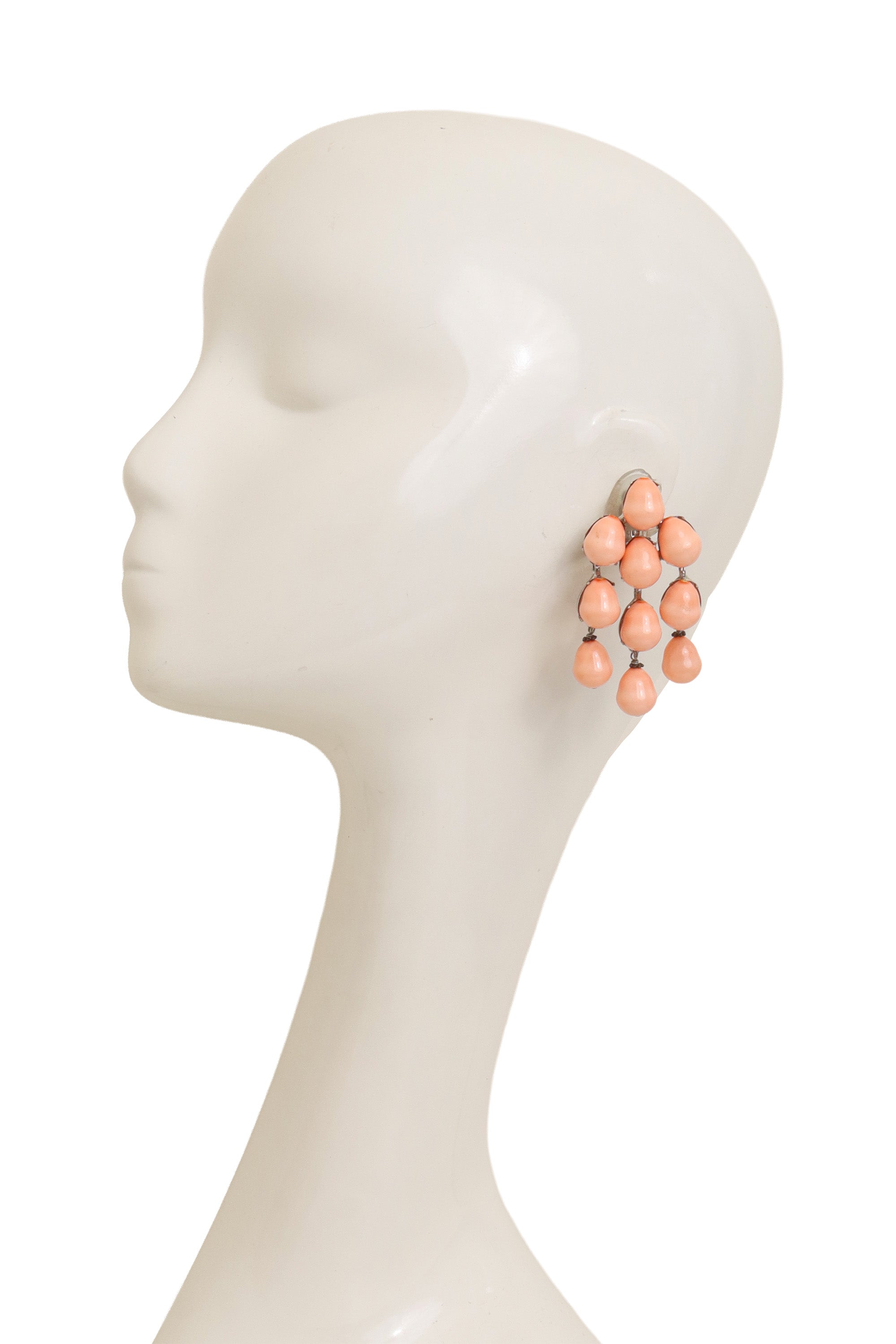 teardrop strand earrings by Siman Tu on mannequin @ Recess LA