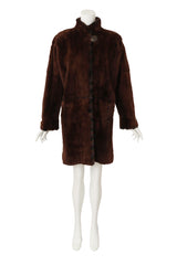fur coat by Zuki on mannequin @ Recess LA