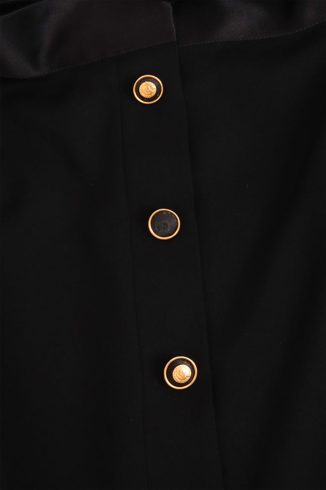 Vintage Chanel Bateau Bow Mini Dress missing button cap @ Recess LA