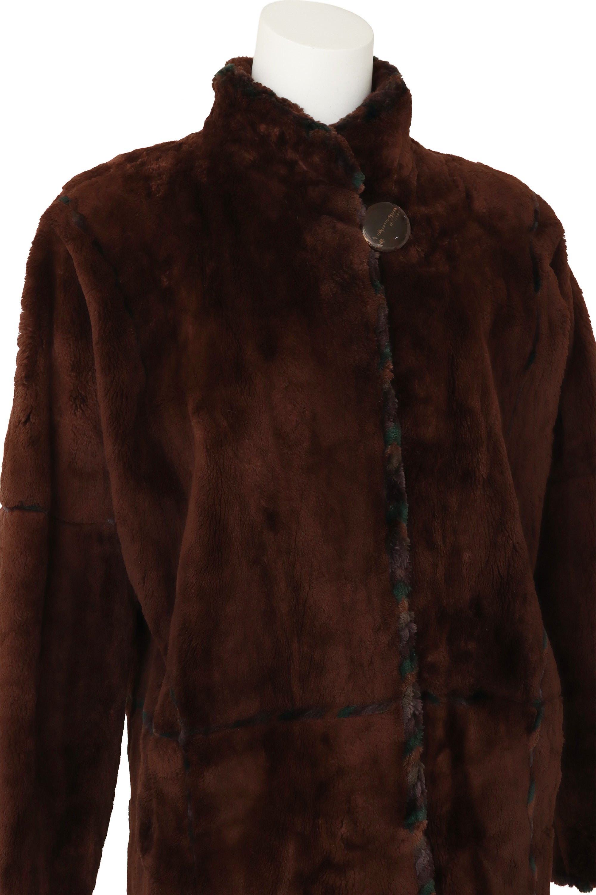 fur coat by Zuki on mannequin close @ Recess LA