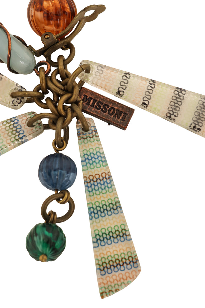 Lucite Knit Print Cluster Earrings by Missoni cartouche @ Recess LA