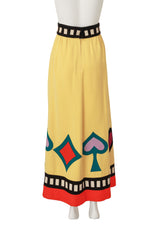 maxi skirt by Malcolm Starr on mannequin back @ Recess LA