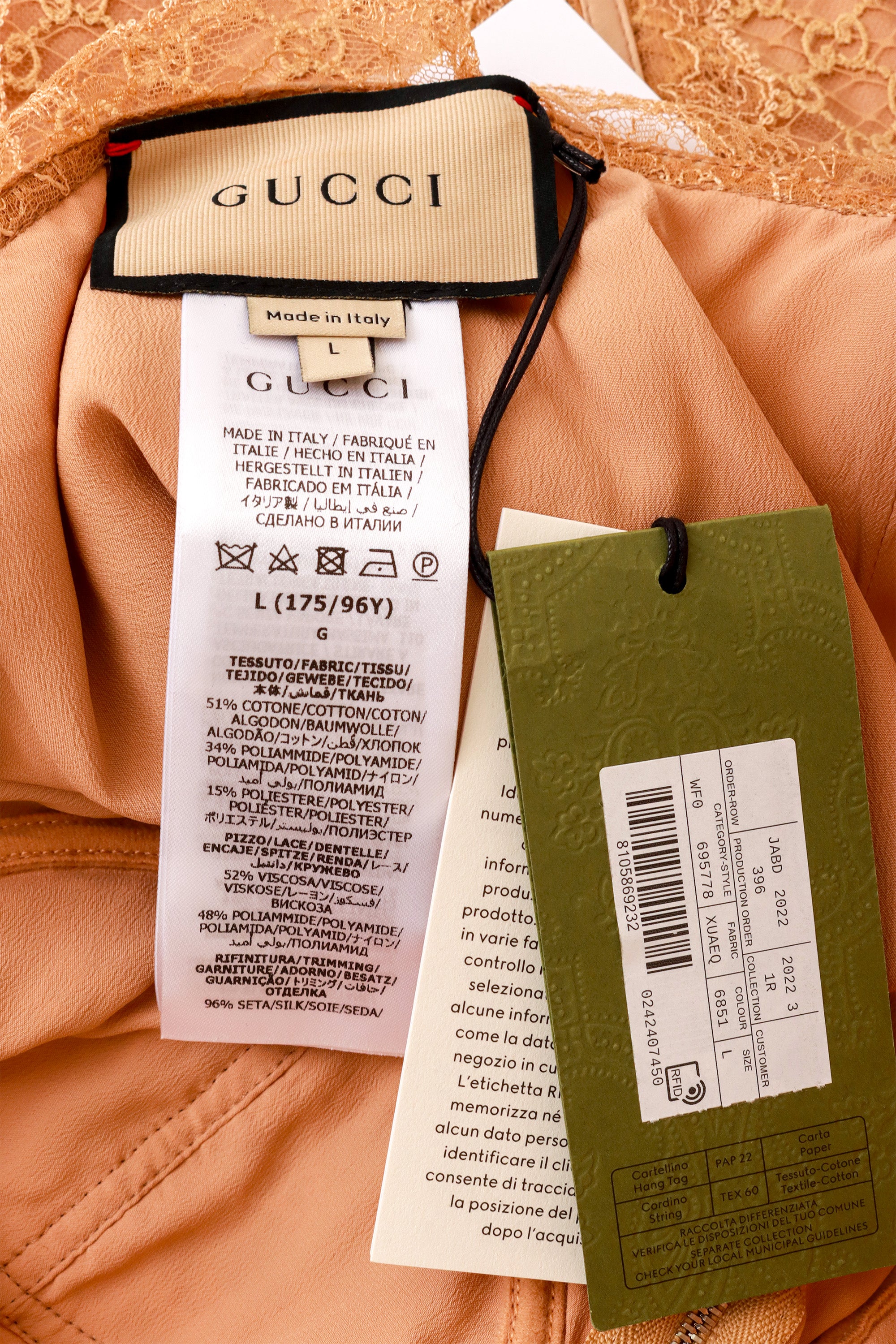 bustier dress by Gucci label @ Recess LA