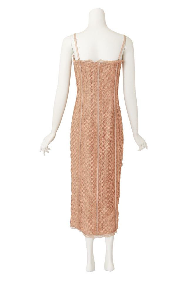 bustier dress by Gucci on mannequin back @ Recess LA
