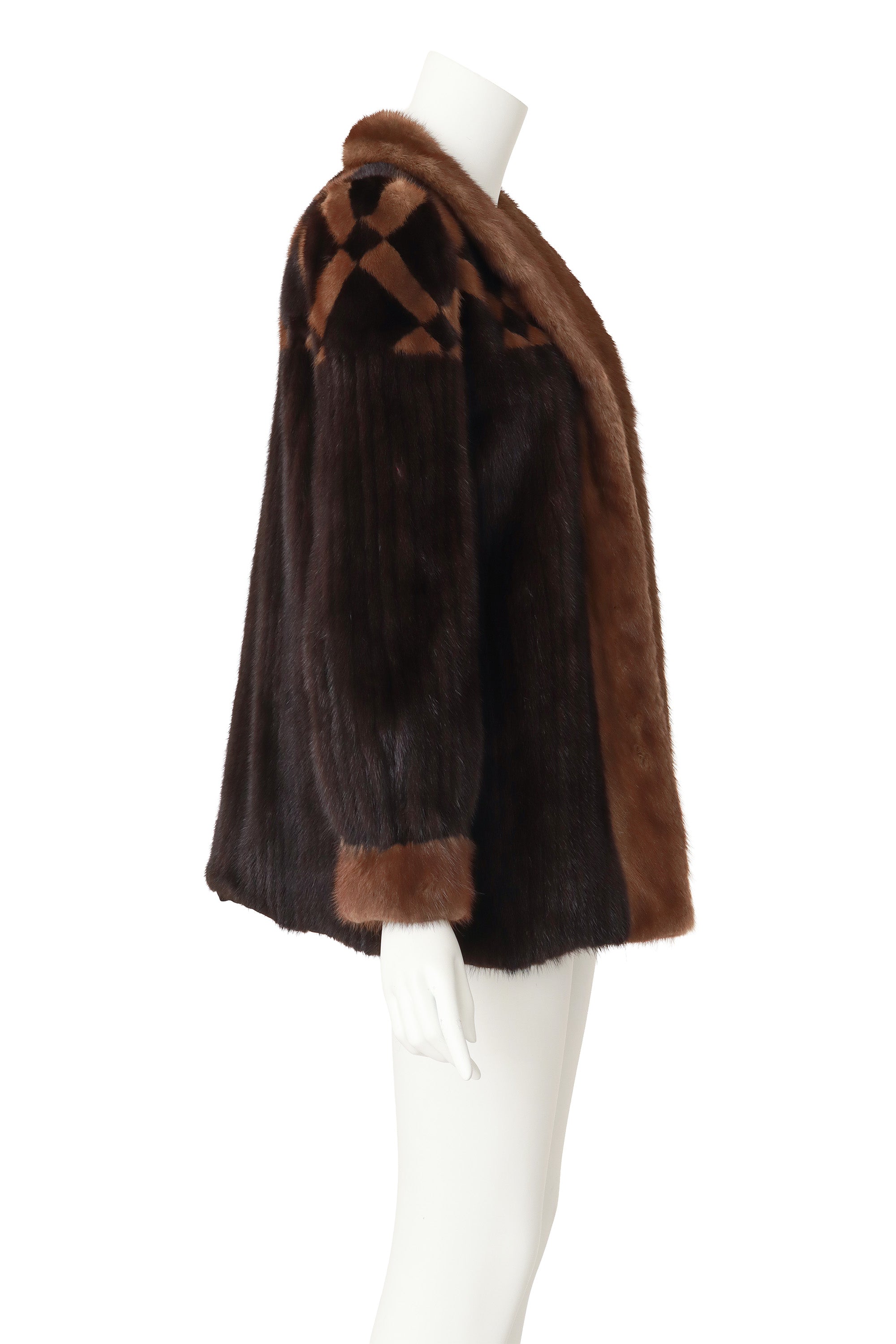 Fur jacket by Buffums furs on mannequin side @ Recess LA