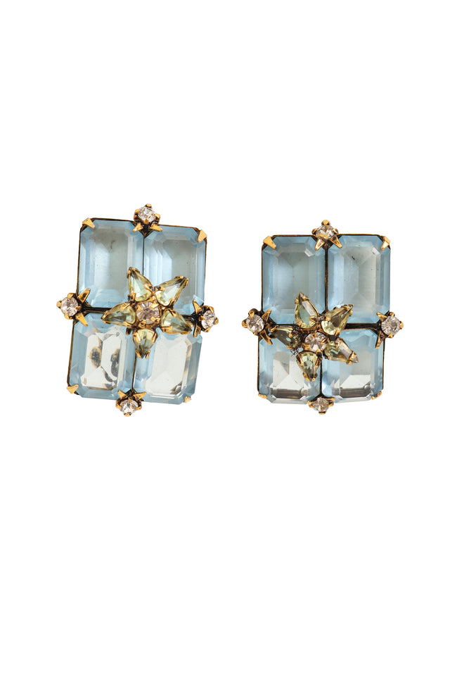 Blue Star Button Earrings by Iradj Moini @ Recess LA