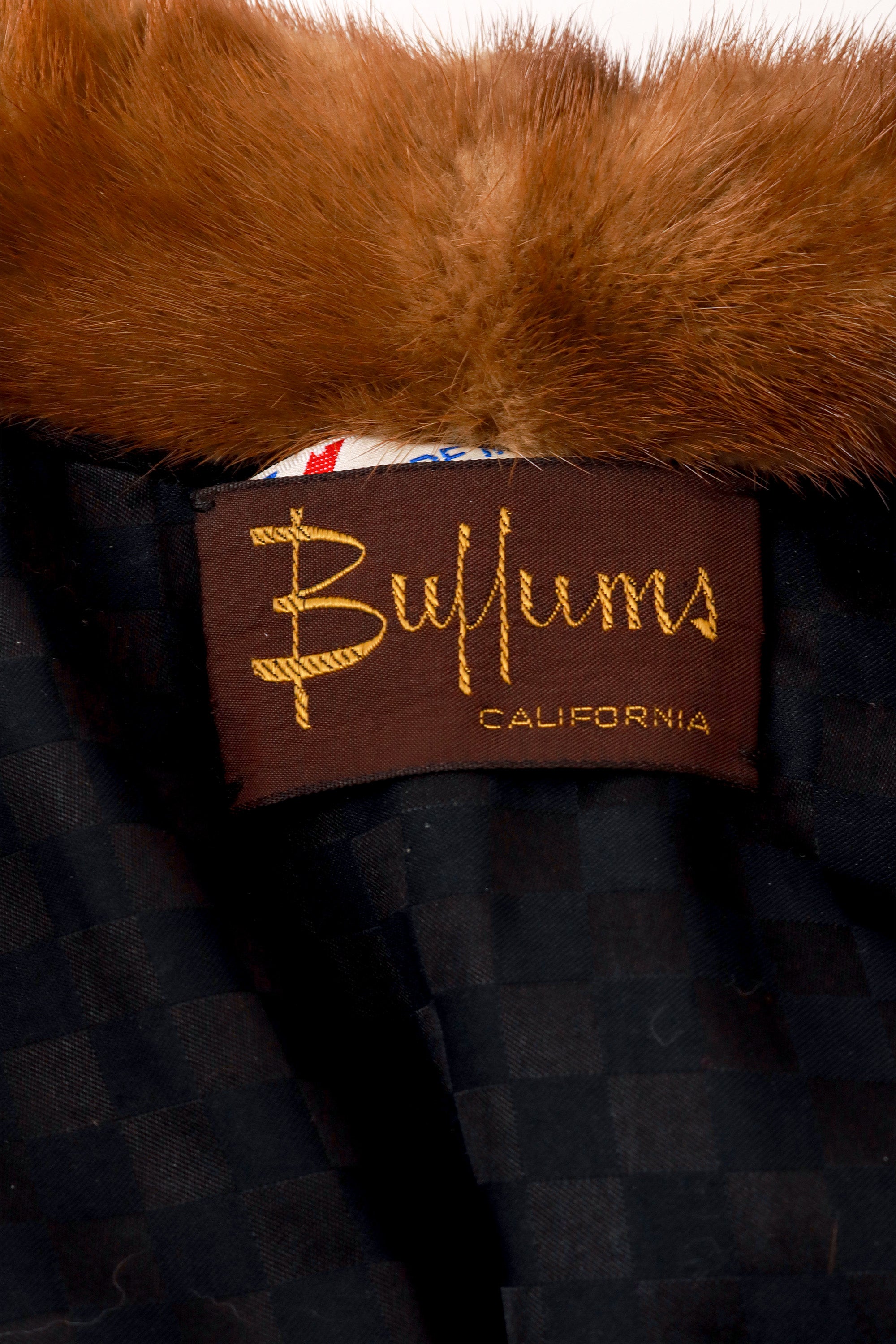 Fur jacket by Buffums furs label @ Recess LA