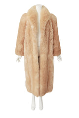 Alpaca fur coat on mannequin @ Recess LA