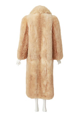 Alpaca fur coat on mannequin back @ Recess LA