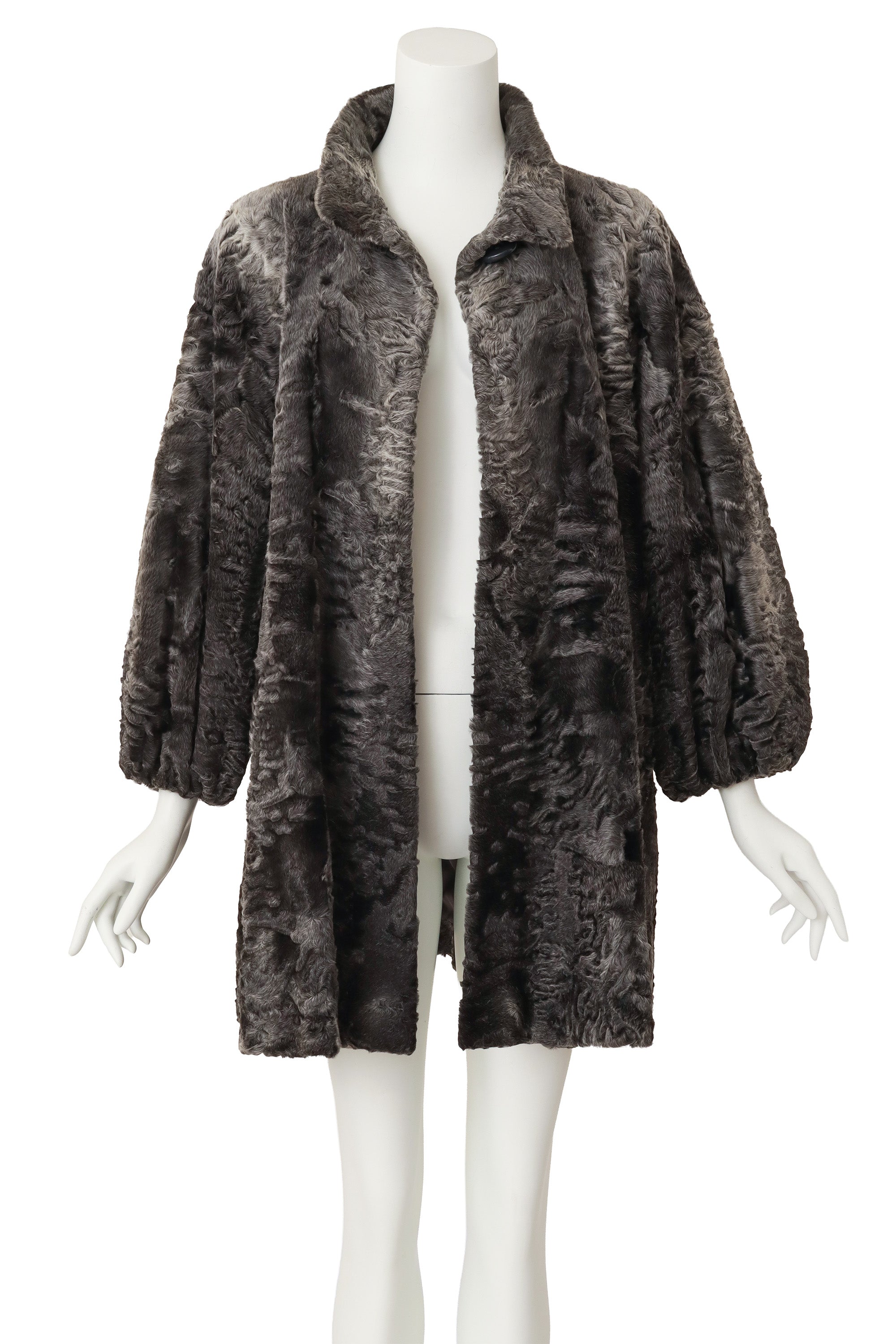 Fur Swing Coat by Christian Dior on mannequin open @ Recess LA