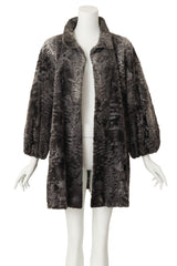 Fur Swing Coat by Christian Dior on mannequin open @ Recess LA