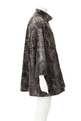 Fur Swing Coat by Christian Dior on mannequin side @ Recess LA