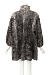 Fur Swing Coat by Christian Dior on mannequin back @ Recess LA