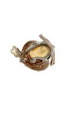 Smiling Buddha Bone Earrings by HAR signature @ Recess LA