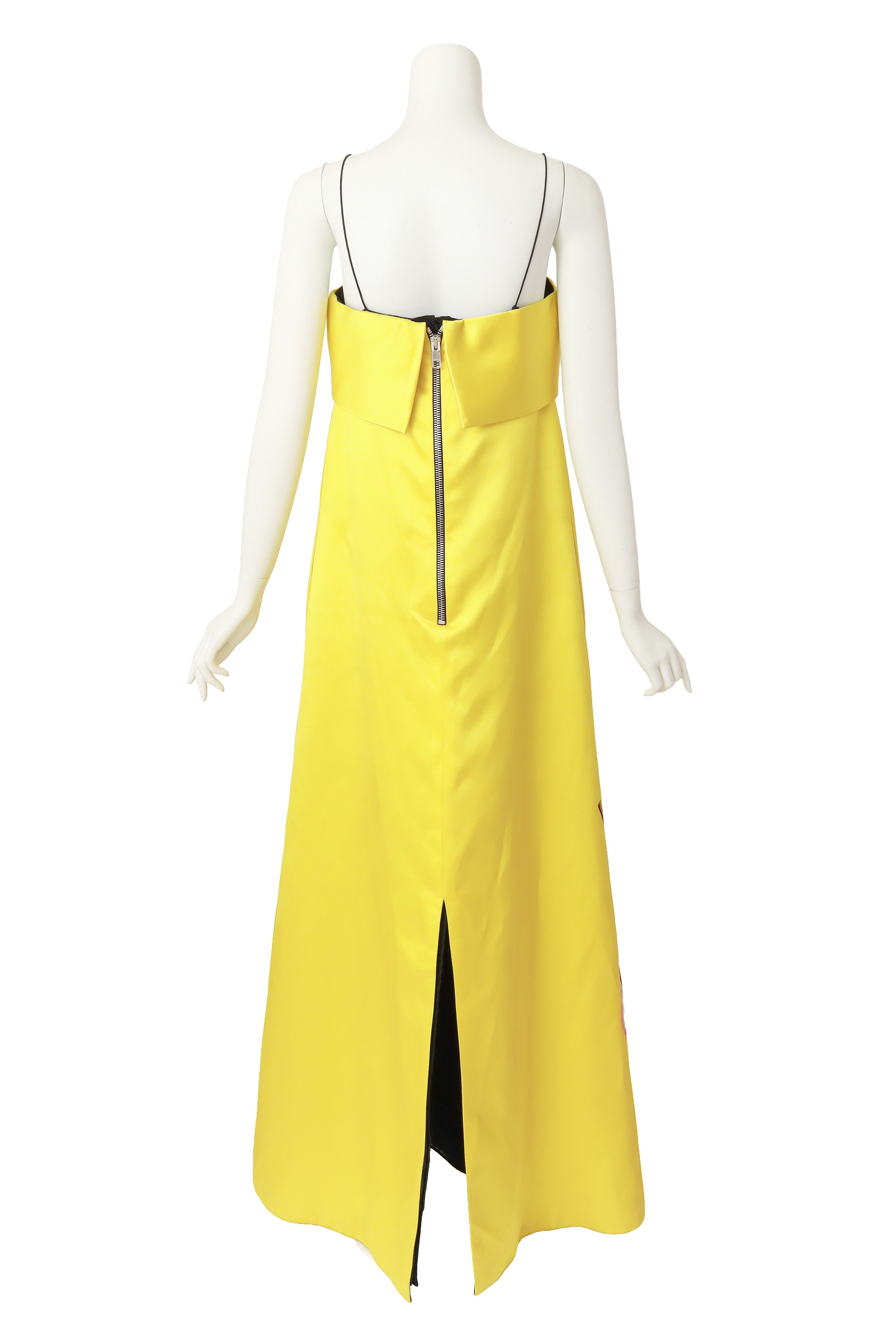 satin gown by Gucci on mannequin back @ Recess LA