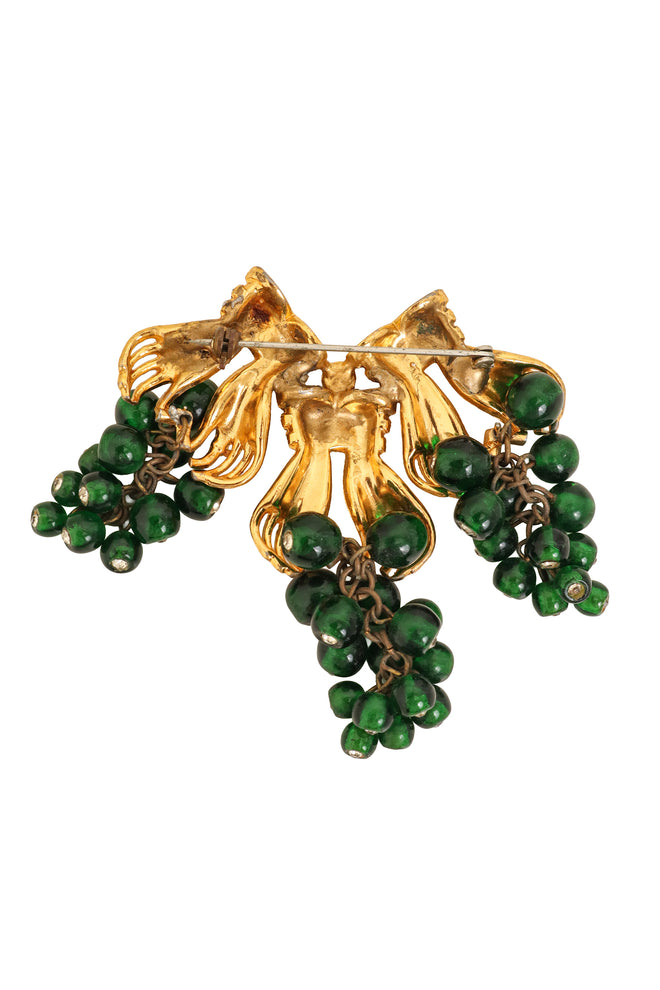 Grapes in Hand Brooch back @ Recess LA