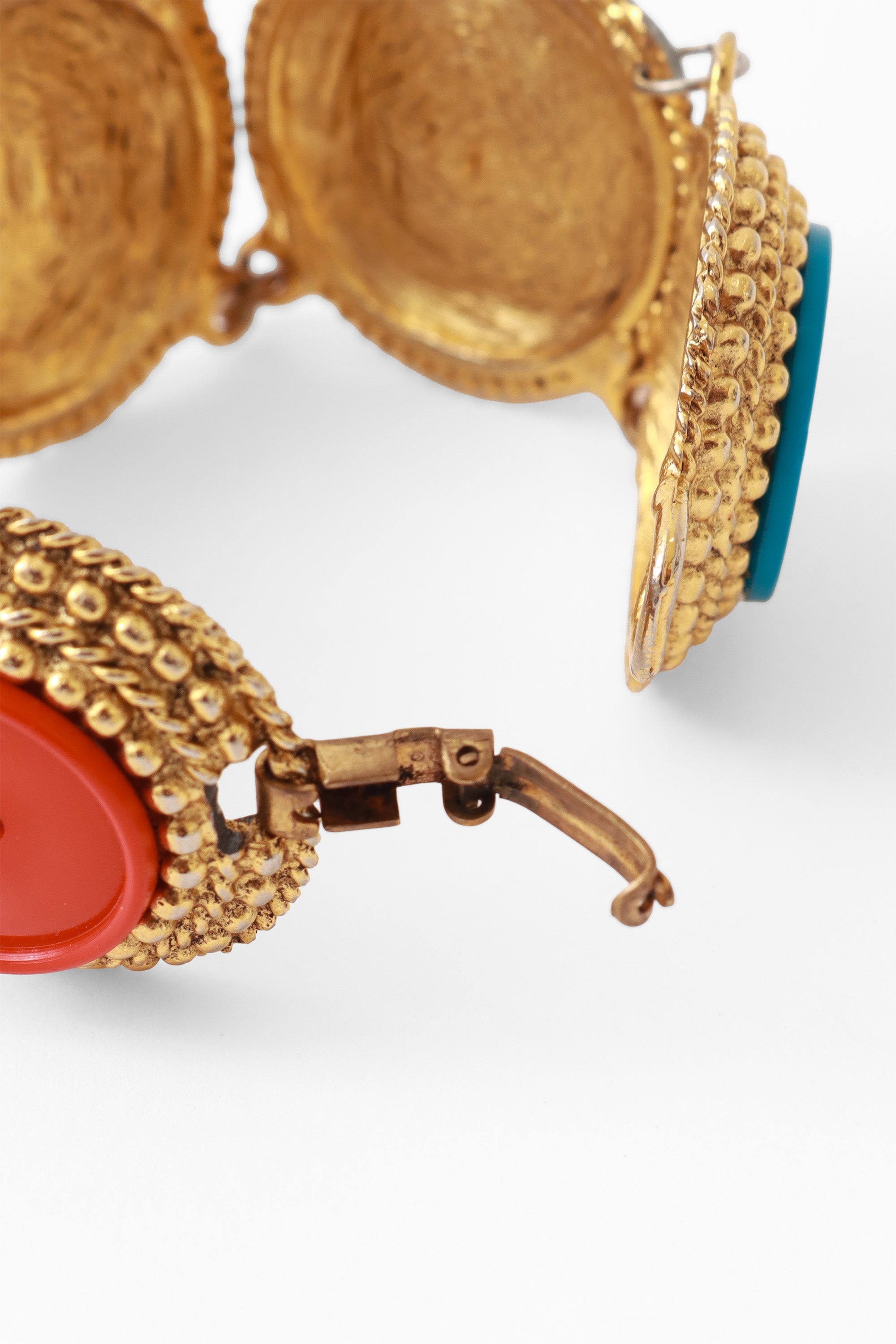 button bracelet by Patrick Kelly clasp @ Recess LA